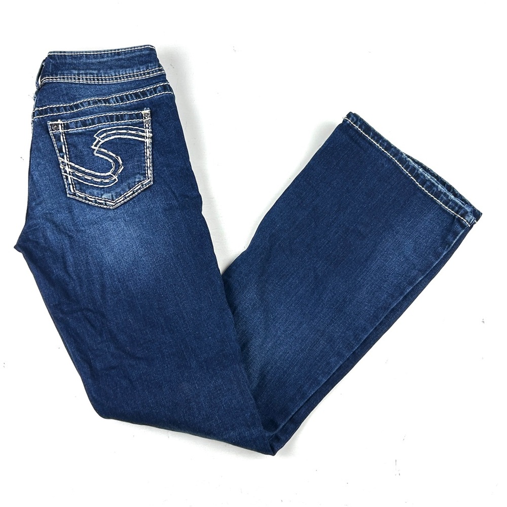 Silver Jeans Aiko Bootcut Jeans Women's 27 X 32 Blue Denim Low Rise